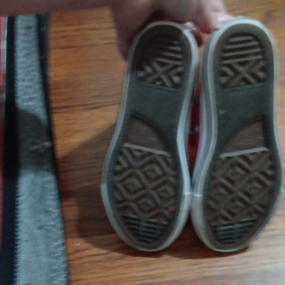 Converse Red All Star Sneakers with Rhinestones - Picture 8 of 8